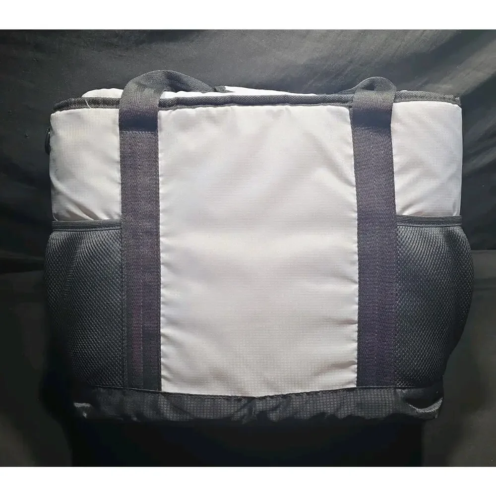 Arctic Zone Soft-Sided Cooler Tote Bag Gray/Black Wipe Clean w/ Ice Wall
